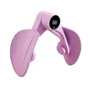 Pelvic Floor Trainer Adjustable Non-slip 360-Degree Rotatable Thigh Trainer Inner Leg Muscle Trainer Fitness Equipment purple