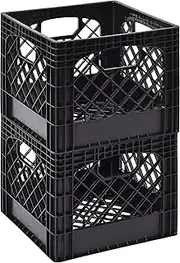 Muscle Rack MK131311-B2PK 11 x 13 x 13 Black Milk Crate (Pack of 2)