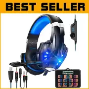 Voice Changer Gaming Headset with LED & Noise Cancellation for Multi-Platforms