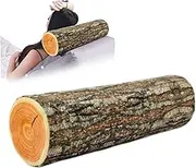 Log Cushion, 43cm/16.9inch Soft Simulation Wood Log Pillow, Fake Stump Hugging Throw Pillows, Home Decorative Pillow for Sofa Bed Car Decoration
