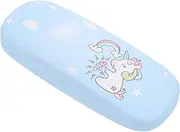 [ROMISBABA] Red Zipper Eyeglass Case Sunglasses Storage Organiser Hard Shell Glasses Case for Women Men Portable Cartoon Design