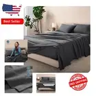 Premium 4-Piece King Flannel Sheet Set - Hypoallergenic & Machine Washable