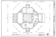 Poplar Forest by Thomas Jefferson, octagon Colonial country house detailed plans