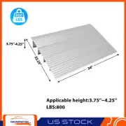 4" Rise Threshold Door Ramp Aluminum Entry Ramp for Wheelchair 800LBS Capacity