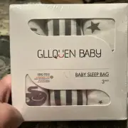 Gllquen 3 Pack Cotton Swaddle Sleep Bags ( Oeko- Tex )