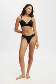 [Body] Body - Party Pants Seamless G-String Brief - Black L BLACK