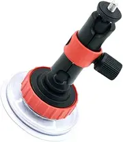 HOMOBABE Suction Camera Mount for Car Strong Suction Cup Windshield Holder Rotating Camera Car Mount Compatible with and Action Cameras Easy to Use for Road