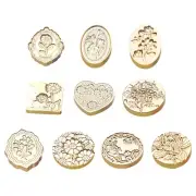 Lily-Flower Sealing Wax Stamp Paint Seal Head Flower Wax Seal Stamp for Kid