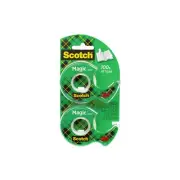 Scotch® Magic Tape 122DM-2, 3/4 in x 600 in 2 Pack