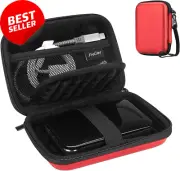 Red 2.5" HDD Case WD/Seagate/Canvio 1TB-4TB Portable