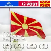 North Macedonia Flag LARGE 150x90cm Macedonian Flag Heavy Duty Outdoor Banner
