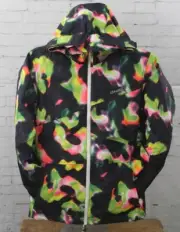O'Neill Boys Youth Scientist Snowboard Jacket Size 10 / 152 Black AOP New