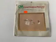 Columbia Minerva Crewel Christmas Picture Kit Looking for Santa Raphael Tuck