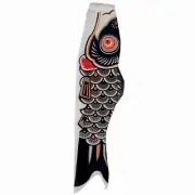 Black Koi Fish 36" Windsock -7--- ITB 4788