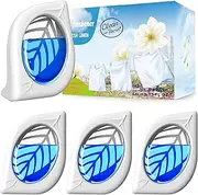 Air Freshener for Home, 4 Pack, Fresh Linen Essential oils, Odor Eliminator for Small Area Closets Bathroom Pets Strong Odor, Up to 120 Days