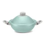 Pensofal VapSi Wok 2 Handles Tray Fork & Lid Tiffany Blue
