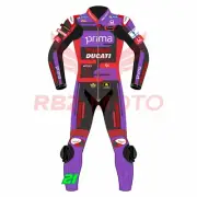 Franco Morbidelli Ducati 2024 MotoGP Leather Racing Suit Motorcycle Men Rider
