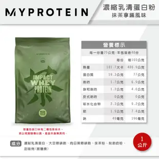 MYPROTEIN 乳清蛋白 低脂濃縮 1KG 高蛋白 蛋白粉 蛋白質 乳清 運動補給 Whey Protein