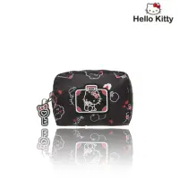 在飛比找momo購物網優惠-【HELLO KITTY】凱蒂漫旅 零錢包 黑(KT01T0