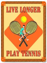 TENNIS BALL METAL SIGN rackets SPORTS SPALDING gym GREAT GIFT room decor 232