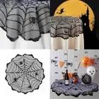 Black Spiderweb Lace Tablecloth Spider Web Tablecloth Halloween Decoration