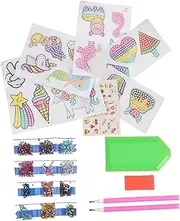 JOINPAYA 1 Set DIY Unicorn Diamond Stickers for Creative Gem Art Kits for Easy to Use Adhesive Rhinestone Stickers for Crafts Enhance Parent Bonding and Fun Activities