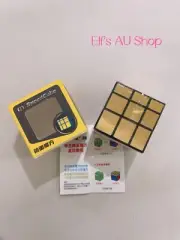【AU Stock】 QiYi Mirror Block 3x3 Speed Cube Puzzle Gold Silver Kid Toys