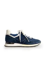 Blue Suede Run Away Trainers