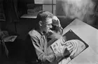 cartoonist Carl Giles Sunday newspaper Reynolds News draws a ca- 1942 Old Photo