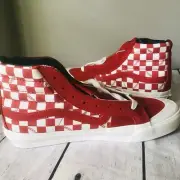 Vans Vault OG Skate Racing Red Checkers Women Size 9