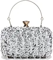 [GIGBIRD] Women's Classic Clutch Banquet Evening Bag Glitter Sequin Crossbody Shoulder Bag Sparkly Purse for Prom Wedding Party