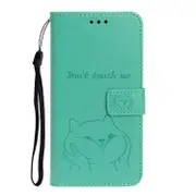 For Iphone Xr Chai Dog Pattern Horizontal Flip Leather Cover With Bracket and Card Slot and Wallet and Lanyard(Green)