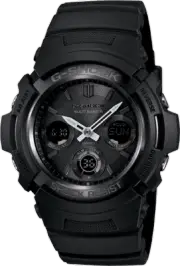 Casio Men's G-Shock Ana-Digital Tough Solar Power Black Strap Watch AWGM100B-1A