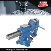 5Inch Multipurpose Vise Bench Vise 360-Degree Rotation Clamp on Vise