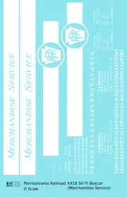 K4 O Scale Decals Pennsylvania PRR 50 Ft Merchandise Service Boxcar White
