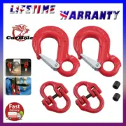 2pcs 6mm HammerlockSling Hook Safety Chain Caravan Trailer Connecting Extend
