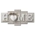 Modern Home Decor Canvas Art Set 5Pcs Unframed Stylish HOME Sign Prints