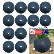 12Pcs Mulch Ring Tree Protector Mats 15-42cm Disc Shrub Tree Guard Weeding PadS
