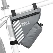 Bike Triangle Bag with Water Bottle Pocket Cycling Frame Top Tube Bag MTB ycle Tool Storage Bag Pouch