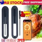 2Pcs Meat Food Steak Wireless Thermometer Dual Sensors BBQ Grill Smart Bluetooth