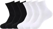 [Eforwest] Women Thin Cotton Socks Above Ankle Breathable Crew Socks