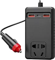 Car Inverter,220V Car Power Converter | Temperature Control Portable Charger Battery Adapter Plug for Vehicle RV Truck Laptop Camping