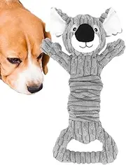 Squeaky Dog Toys, Stuffed Dog Training Toys, Koala Shape Puppy Chewing Tools, Cartoon Tug of War Playing Supplies for Pets