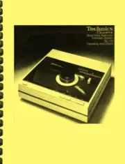 Technics SL-10 Direct Drive Turntable OWNER'S MANUAL and SERVICE MANUAL