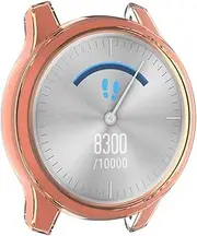 Turnwin intended for Garmin Vivomove Luxe/ Vivomove Style Cover Case, Soft Flexible TPU Silicone Shock-Proof and Scratch-Resistant Protector Cover Case intended for Vivomove Luxe/ Vivomove Style Plus Bands Smartwatch (Orange)