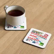 Guitars Are Hard Cork-back coaster