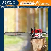 Chainsaw Petrol 62CC 22" Bar Commercial E-Start Pruning Chain Saw 5.2HP WH-2C