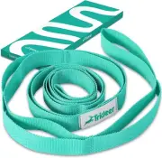 Trideer Stretching Strap, 10 Loop Non-Elastic Yoga Strap for Exercise, & Therapy