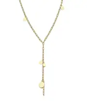Rachel Glauber 14K Plated Y Necklace
