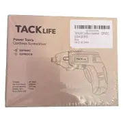 Tacklife SDP60DC Cordless Screwdriver Power Tool Chuck Capacity 1/4 Hex 4V Mens